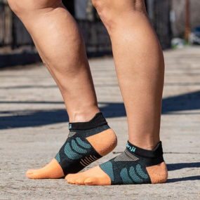 Chaussettes à orteils de running Ultra Run No-Show Coolmax femme