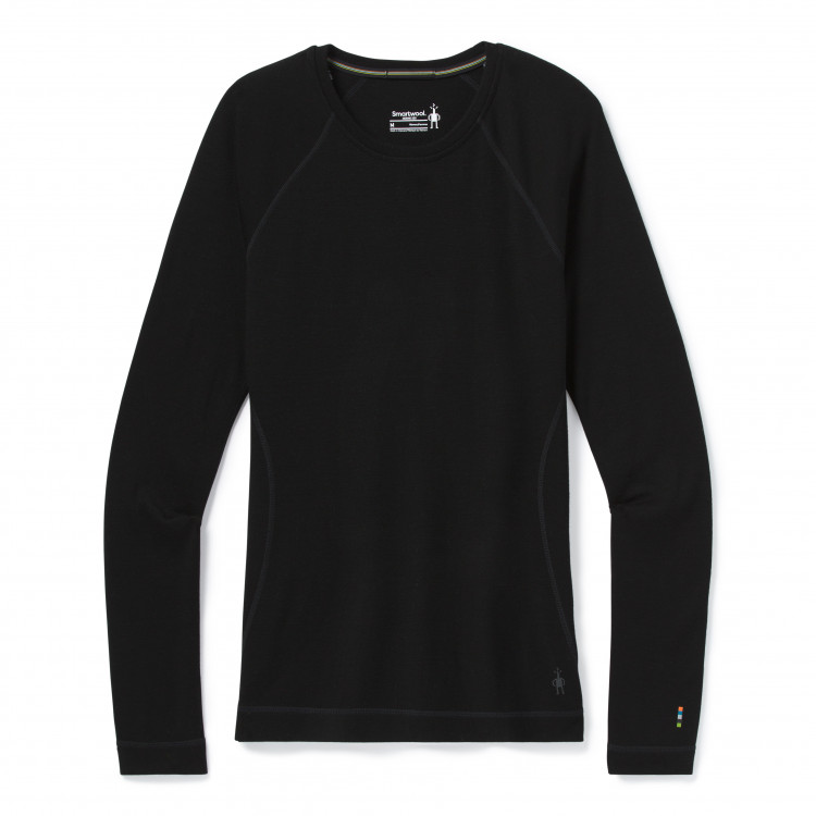 Couche base noire classique thermique Mérinos femme Couche base noire classique thermique Mérinos femme