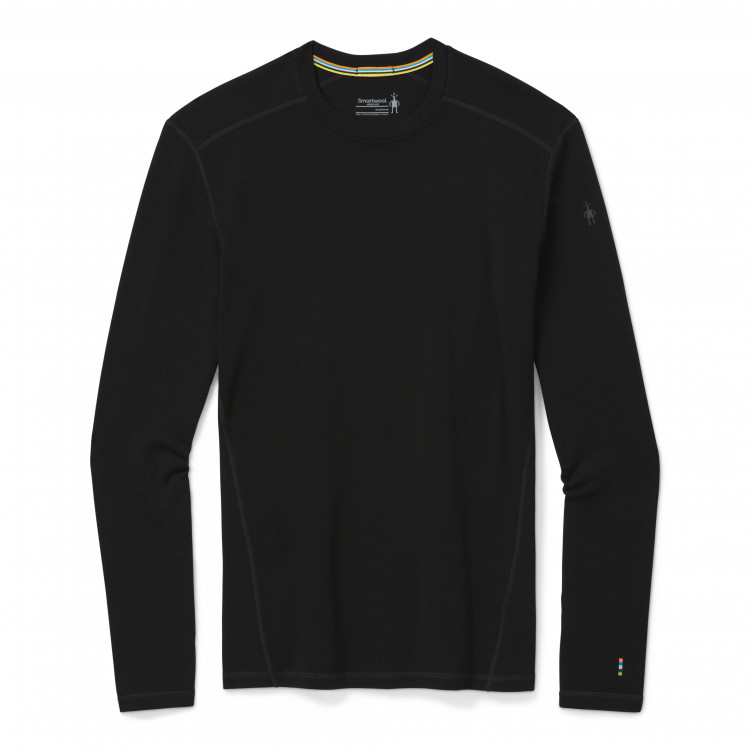 Couche base noire thermique classique laine mérinos homme Couche base noire thermique classique laine mérinos homme