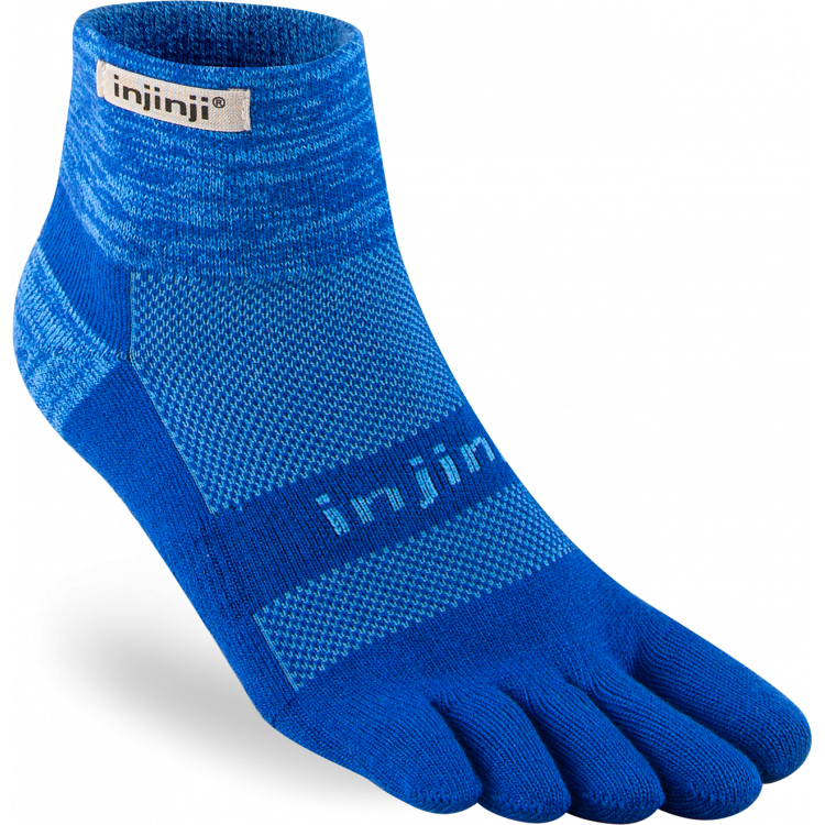 Chaussettes à orteils de running Trail Midweight Mini-Crew Coolmax unisexe