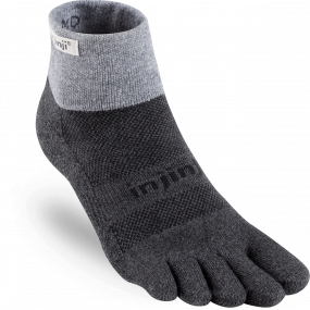 Chaussettes à orteils de running Trail Midweight Mini-Crew Coolmax unisexe