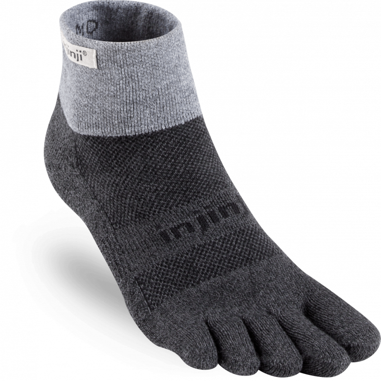 Chaussettes à orteils de running Trail Midweight Mini-Crew Coolmax unisexe