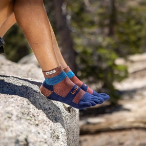 Chaussettes à orteils Trail Midweight Mini-Crew Coolmax unisexe