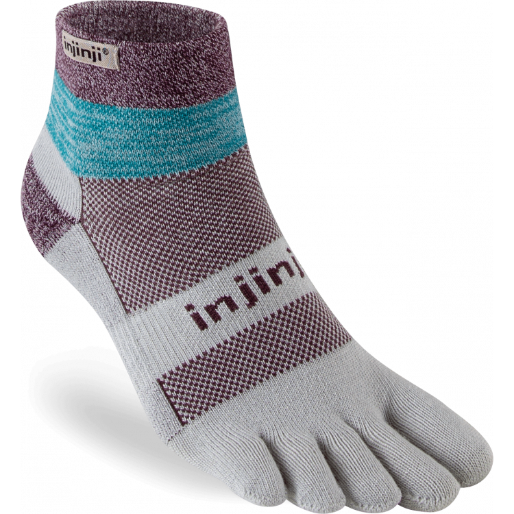 Chaussettes à orteils de running Trail Midweight Mini-Crew Coolmax unisexe