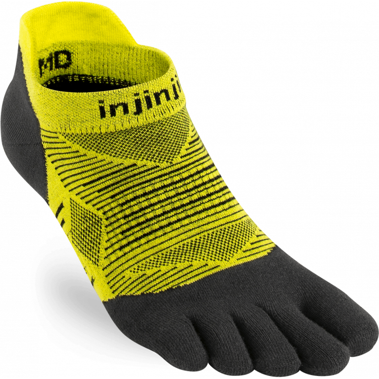 Chaussettes à orteils de running Run Lightweight No-Show Coolmax unisexe