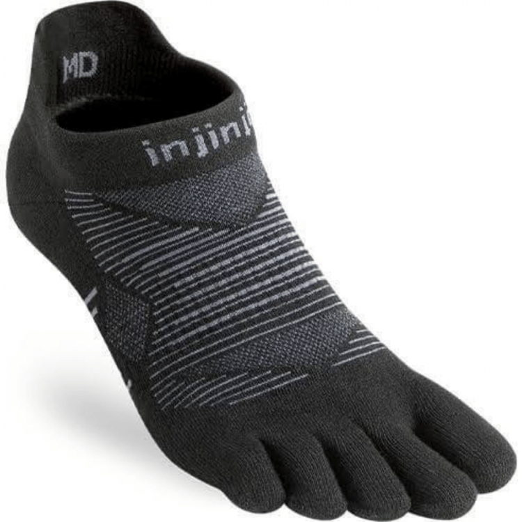 Chaussettes à orteils de running Run Lightweight No-Show Coolmax unisexe