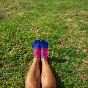 Chaussettes à orteils de running Run Lightweight No-Show Coolmax femme