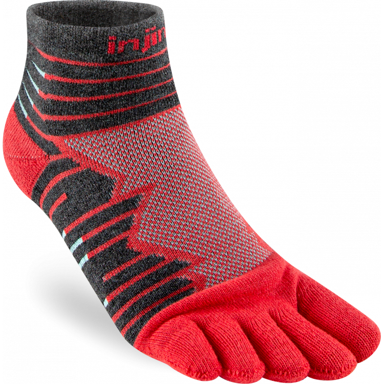 Chaussettes à orteils de running Ultra Run Mini-Crew Coolmax unisexe