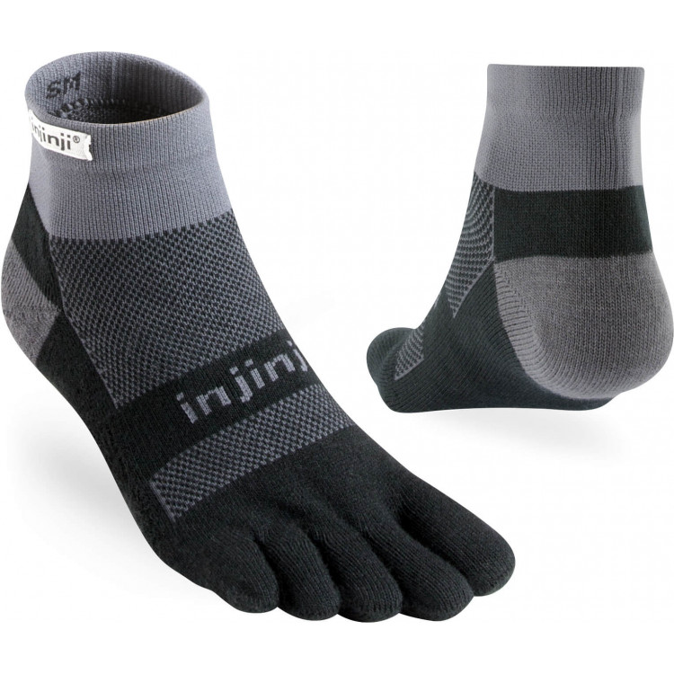 Chaussettes à orteils Run Midweight Mini-Crew Coolmax unisexe Chaussettes à orteils Run Midweight Mini-Crew Coolmax unisexe