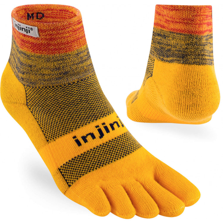 Chaussettes à orteils Trail Midweight Mini-Crew Coolmax unisexe Chaussettes à orteils Trail Midweight Mini-Crew Coolmax unisexe