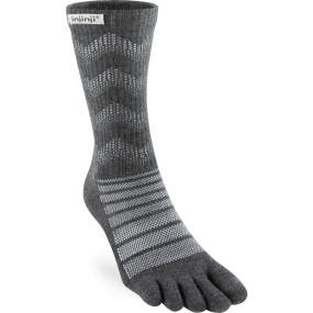 Chaussettes à orteils polyvalente Outdoor Midweight Crew Wool unisexe