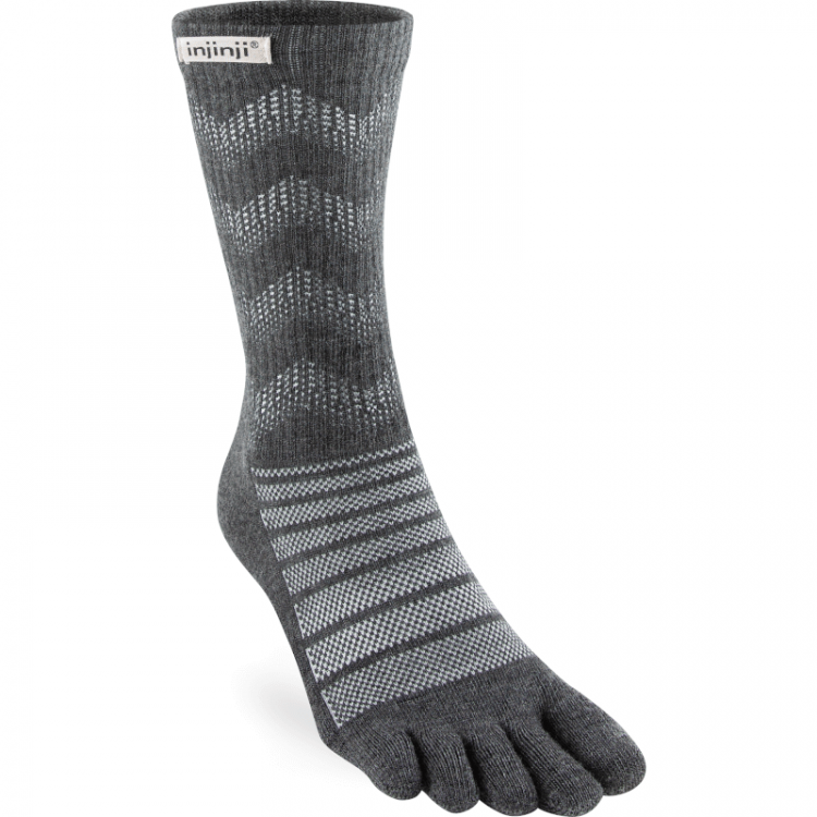 Chaussettes à orteils polyvalente Outdoor Midweight Crew Wool unisexe