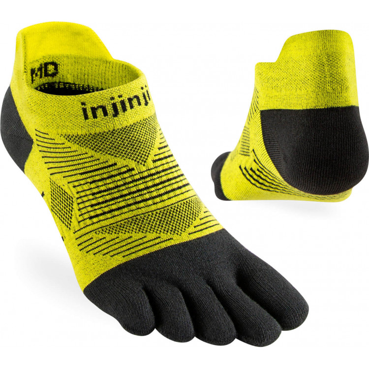 Chaussettes à orteils Run Lightweight No Show Coolmax unisexe Chaussettes à orteils Run Lightweight No Show Coolmax unisexe