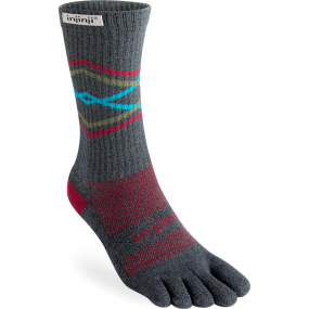 Chaussettes à orteils de running Trail Midweight Crew Coolmax unisexe