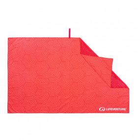 Serviette recyclée SoftFibre Geometric Coral