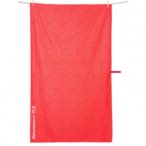 Serviette recyclée SoftFibre Geometric Coral