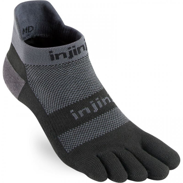 Chaussettes à orteils de running Run Midweight No-Show Coolmax unisexe