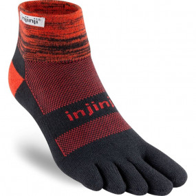 Chaussettes à orteils de running Trail Midweight Mini-Crew Coolmax unisexe