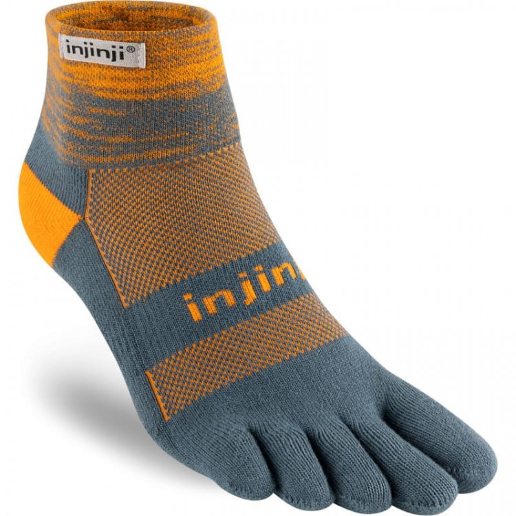 Chaussettes à orteils de running Trail Midweight Mini-Crew Coolmax unisexe