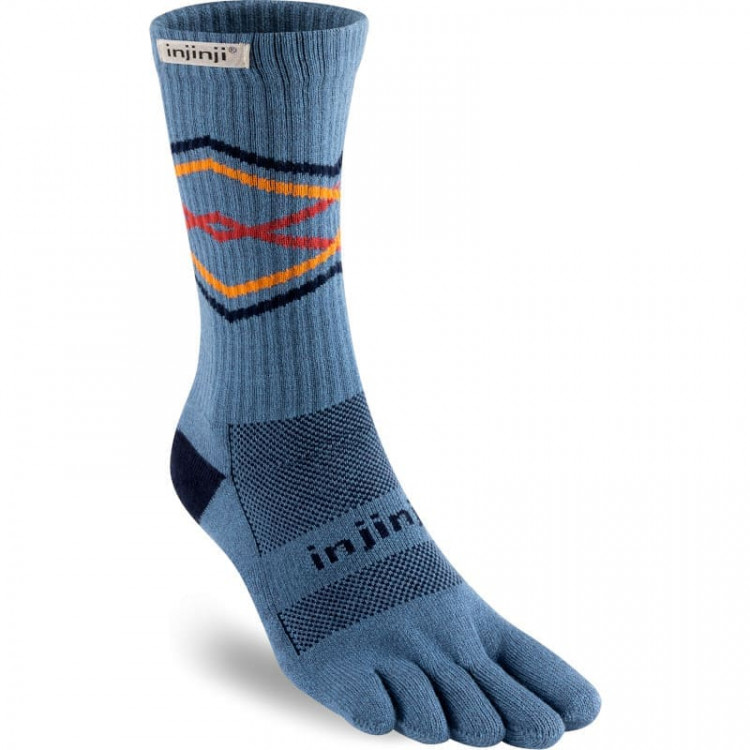 Chaussettes à orteils de running Trail Midweight Crew Coolmax unisexe