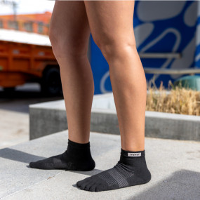 Chaussettes à orteils de running Run Lightweight Mini-Crew Coolmax unisexe