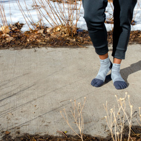 Chaussettes à orteils de running Ultra Run Mini-Crew Coolmax femme