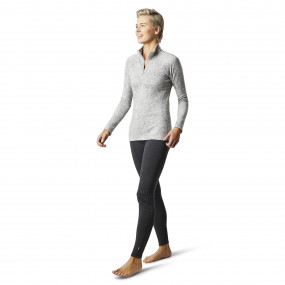 Haut thermique classique Merino 250 à motif 1/4 zippée femme