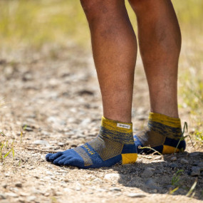 Chaussettes à orteils de running Trail Midweight Mini-Crew Coolmax unisexe