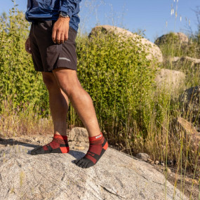 Chaussettes à orteils de running Trail Midweight Mini-Crew Coolmax unisexe